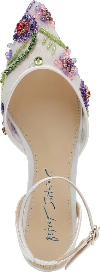 Betsey Johnson Women's Garbo Jeweled Mesh Flats - Image 8