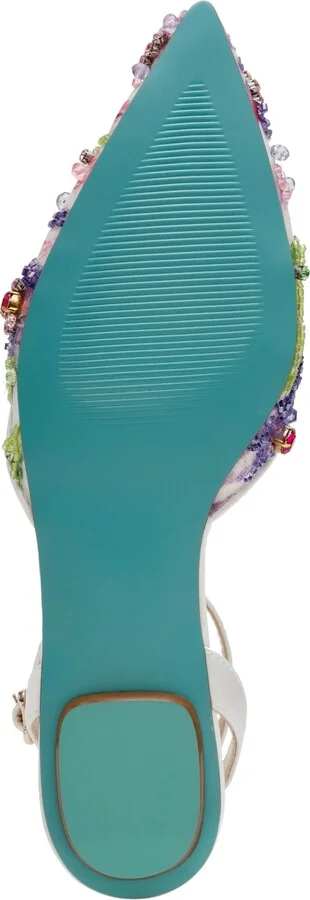 Betsey Johnson Women's Garbo Jeweled Mesh Flats - Image 9