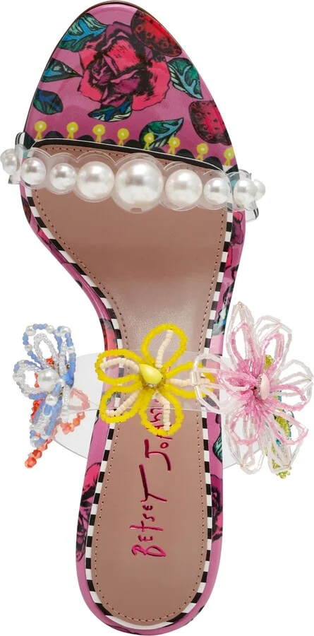 Betsey Johnson Women's Goldiee Floral Dress Sandals - Image 4