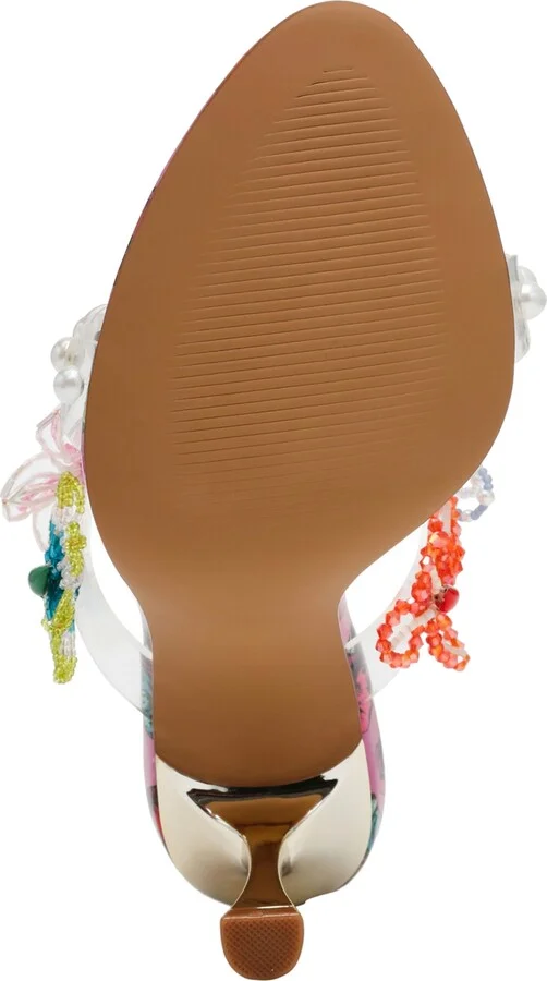 Betsey Johnson Women's Goldiee Floral Dress Sandals - Image 5