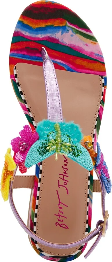 Betsey Johnson Women's Halie Butterfly Thong Sandals - Image 8