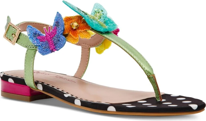 Betsey Johnson Women's Halie Butterfly Thong Sandals
