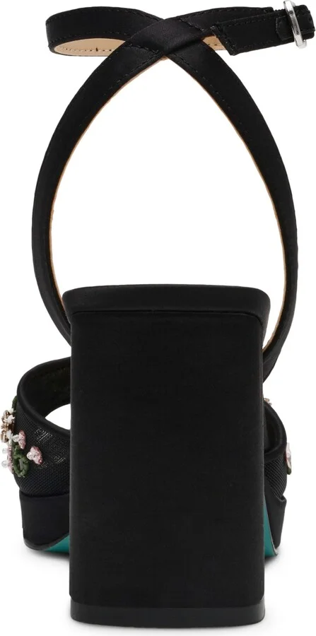 Betsey Johnson Women's Kirra Floral Beaded Platform Dress Sandals - Image 3