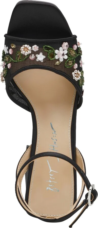 Betsey Johnson Women's Kirra Floral Beaded Platform Dress Sandals - Image 4