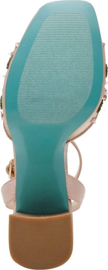 Betsey Johnson Women's Kirra Floral Beaded Platform Dress Sandals - Image 9