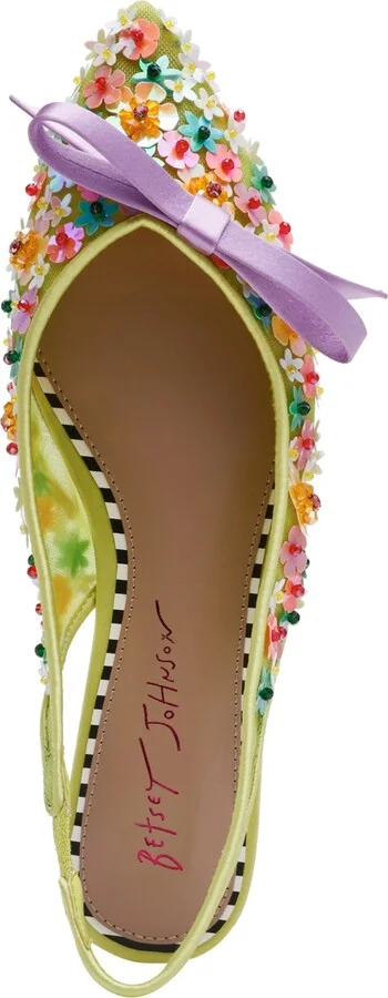 Betsey Johnson Women's Laylah Floral Slingback Flats - Image 4