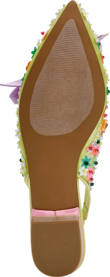 Betsey Johnson Women's Laylah Floral Slingback Flats - Image 5