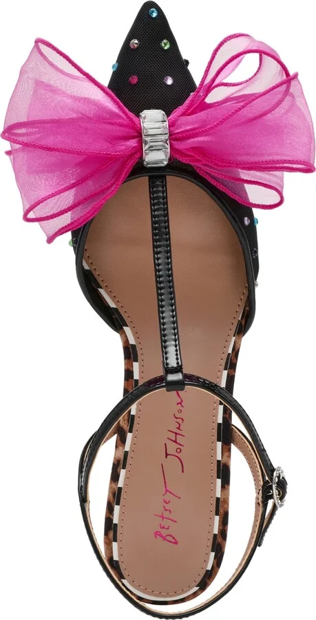 Betsey Johnson Women's Lillyan T-Strap Kitten-Heel Pumps - Image 4