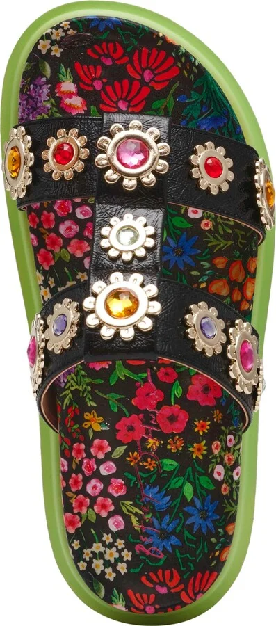 Betsey Johnson Women's Madox Embellished Platform Footbed Sandals - Image 4