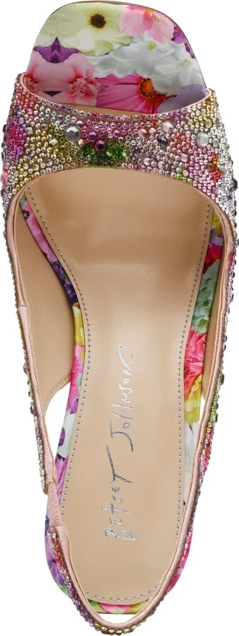 Betsey Johnson Women's Mina Rhinestone Peep Toe Evening Sandals - Image 4