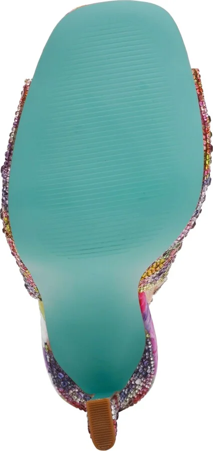 Betsey Johnson Women's Mina Rhinestone Peep Toe Evening Sandals - Image 5