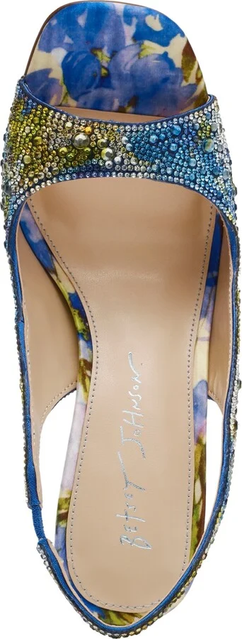 Betsey Johnson Women's Mina Rhinestone Peep Toe Evening Sandals - Image 8