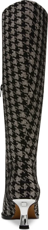 Betsey Johnson Women's Pamella Kitten-Heel Dress Boots - Black/Silver Multi - Image 3