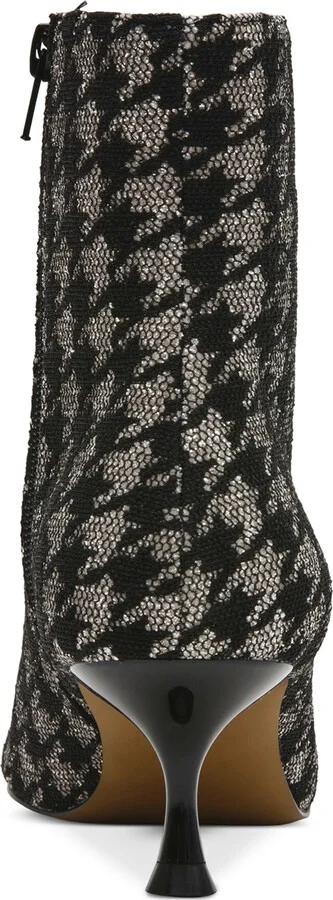 Betsey Johnson Women's Parkker Pointed-Toe Kitten-Heel Booties - Black/Silver Houndstooth Multi - Image 3