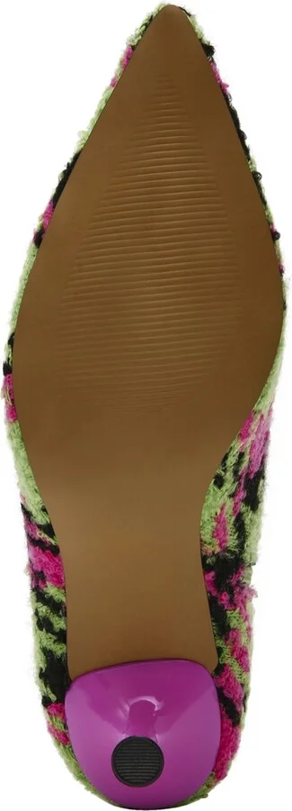 Betsey Johnson Women's Parkker Pointed-Toe Kitten-Heel Booties - Black/Silver Houndstooth Multi - Image 9