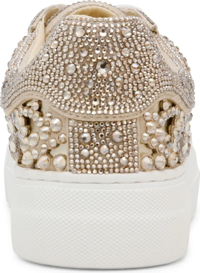 Betsey Johnson Women's Reily Rhinestone Platform Sneakers - Image 3