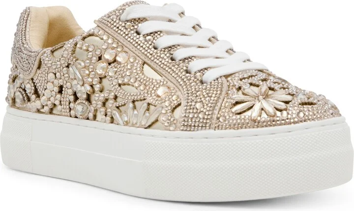 Betsey Johnson Women's Reily Rhinestone Platform Sneakers