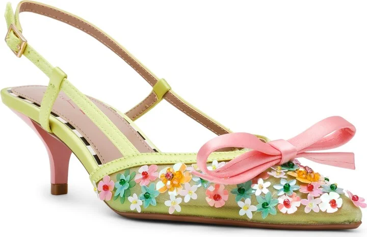 Betsey Johnson Women's Sadyy Ditzy Floral Slingback Pumps