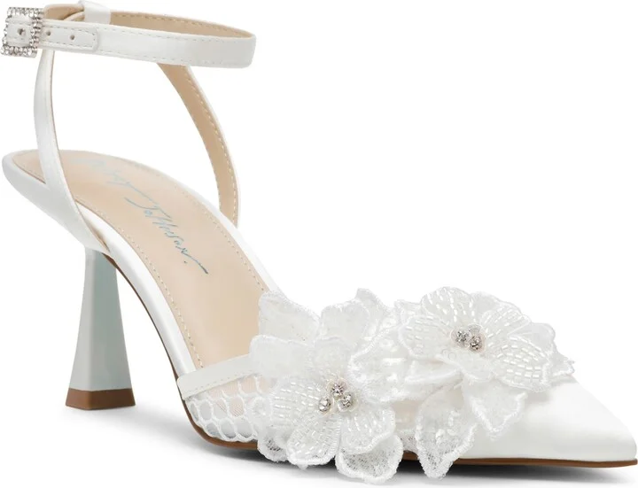 Betsey Johnson Women's Susie Flower Pointed Toe Pumps
