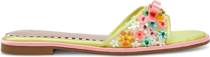 Betsey Johnson Women's Teasee Floral Slide Sandals - Image 2