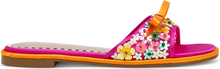 Betsey Johnson Women's Teasee Floral Slide Sandals - Image 6