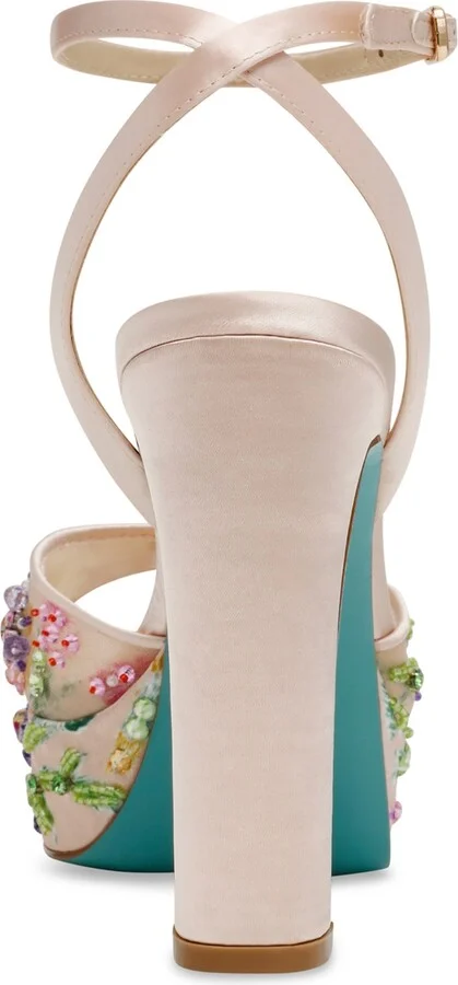 Betsey Johnson Women's Viven Jeweled Platform Dress Sandals - Image 3