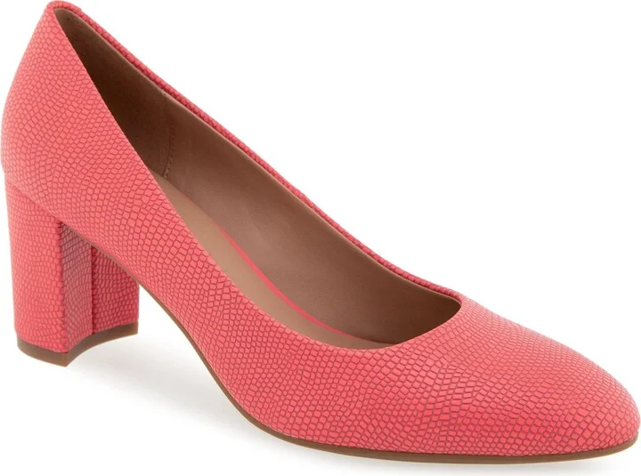 Coral Lizard Faux Leather