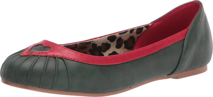 Bettie Page Women's Vintage Style Ballet Flat