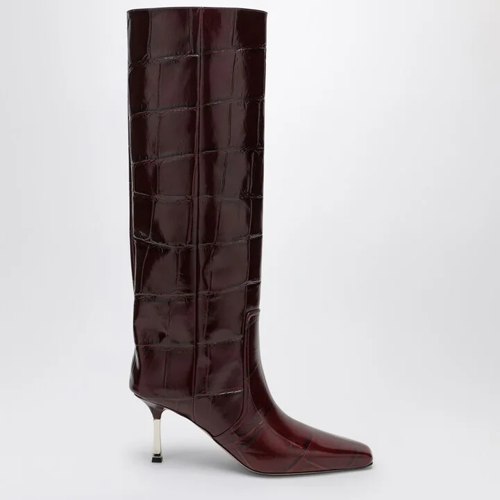 Bettina high boot with coconut effect