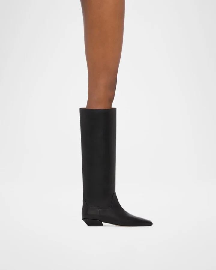 Bettina Leather Knee-High Boots - Image 2