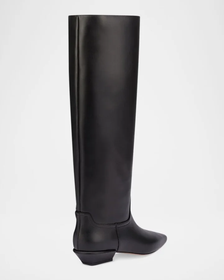Bettina Leather Knee-High Boots - Image 4