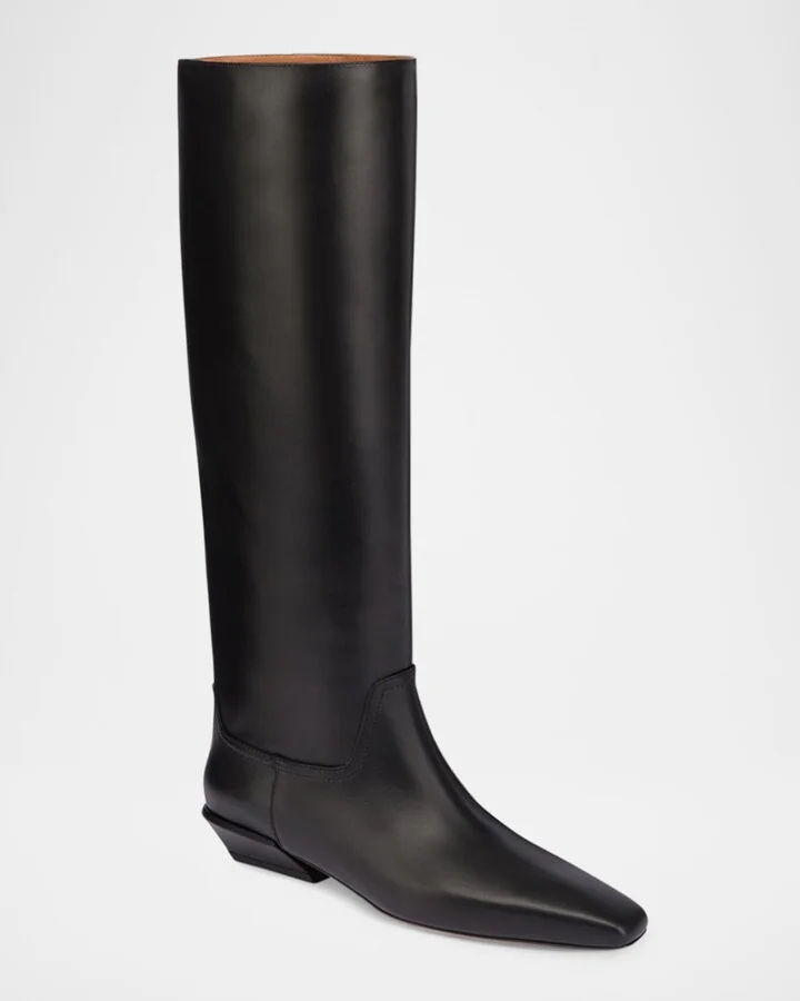 Bettina Leather Knee-High Boots - Image 5