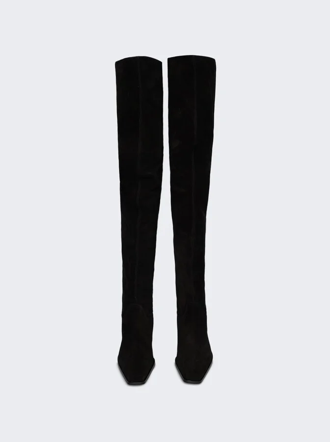 Bettina Over The Knee Boot Black