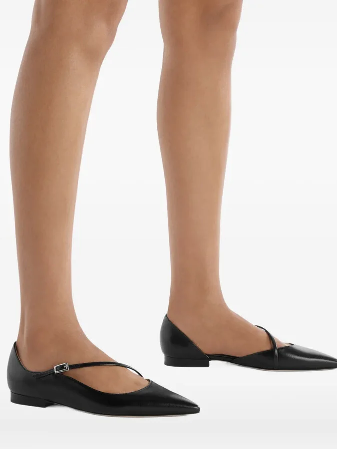 Bettina pointed-toe buckle flats - Image 5