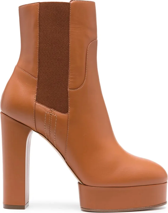 Betty 125mm leather ankle boots