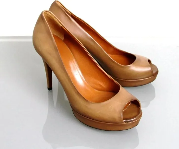 Betty Light Btown Open-Toe Platform Pumps - Image 4