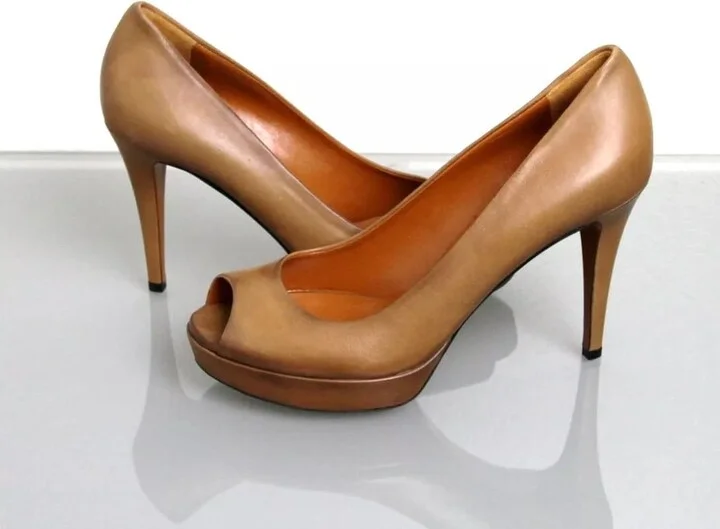Betty Light Btown Open-Toe Platform Pumps - Image 5