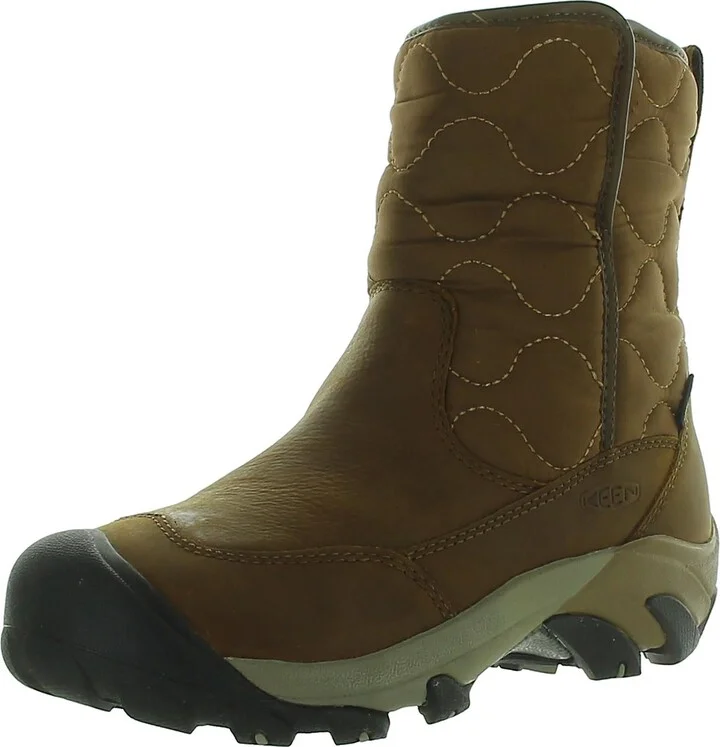 Betty Womens Leather Quilted Winter & Snow Boots