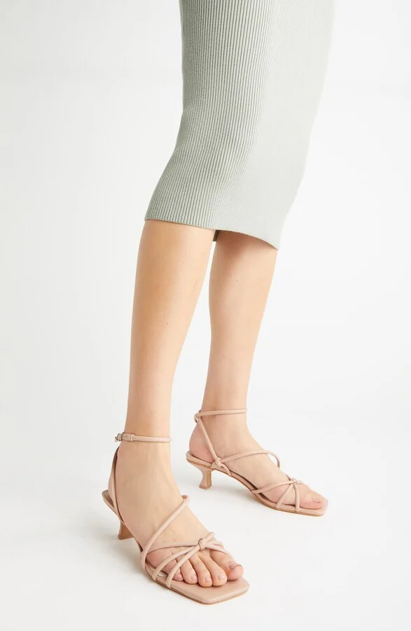 Bev Kitten Heel Ankle Strap Sandal - Image 8