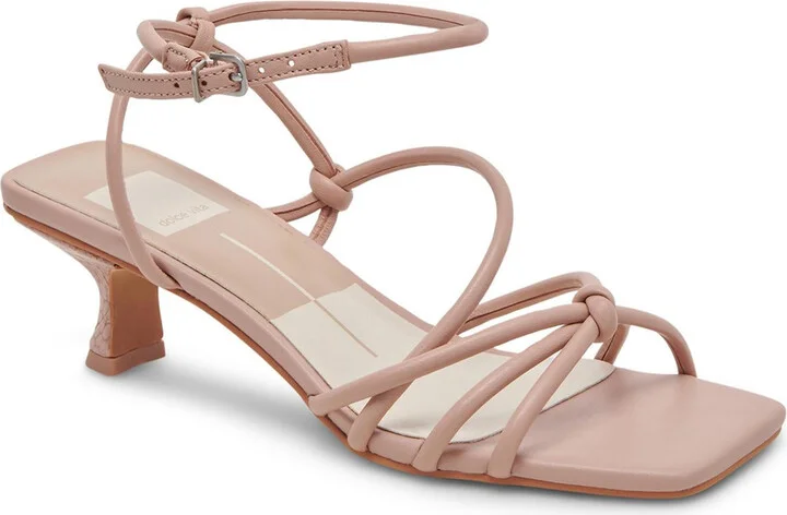 Bev Womens Adjustable Leather Heels