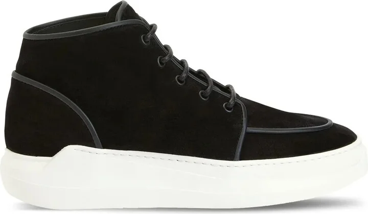 Bevel mid-top sneakers