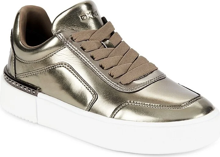 Beverley Metallic Low Top Platform Sneakers - Image 2