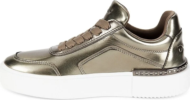 Beverley Metallic Low Top Platform Sneakers - Image 4
