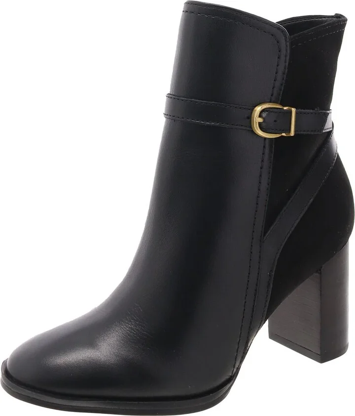 Bexley Womens Buckle Leather Booties