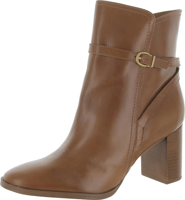 Bexley Womens Leather Heels Ankle Boots