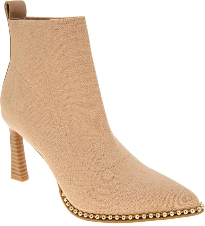 Beya Womens Embellished Knit Booties