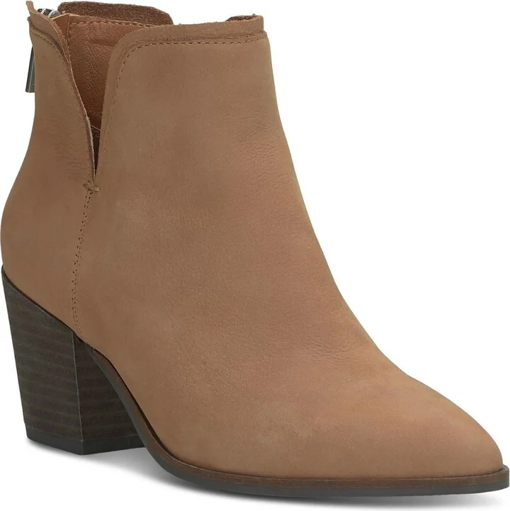 BEYLON Womens Leather Pointed Toe Chelsea Boots