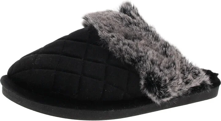 BHFO Mens Embossed Manmade Slide Slippers