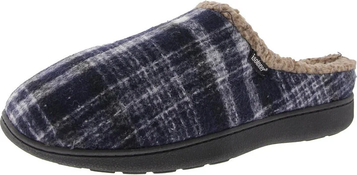 BHFO Womens Fur Lined Casual Loafer Slippers