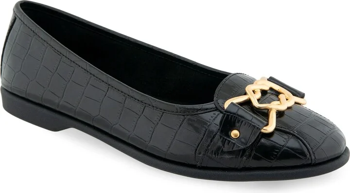 BLACK CROCO FAUX LEATHER